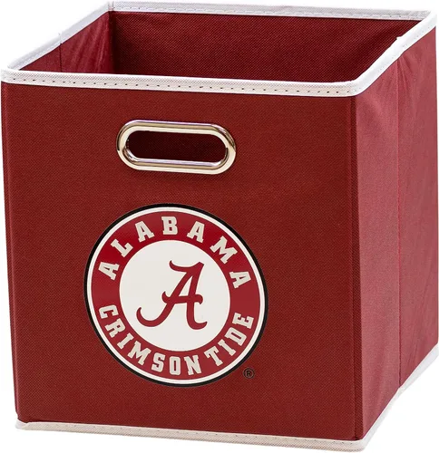 Miniatura 24 de Franklin Sports Cubos de almacenamiento de tela del equipo universitario de la NCAA hechos para adaptarse a organizadores de almacenamiento