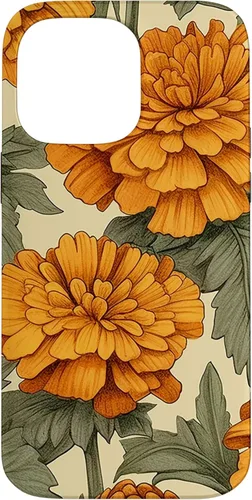 Funda para iPhone 14 Pro Max Watercolor Marigold Flower