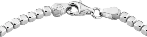 Miniatura 2 de Miabella 925 Sterling Silver Organic Cube Bead Chain Bracelet for Women Men, Handmade in Italy