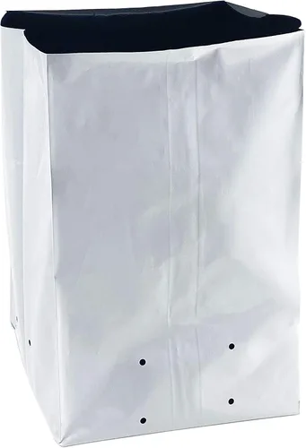 Miniatura 8 de Bolsa de cultivo de polietileno de 1 galón, bolsa de cultivo de 50 unidades, película de panda, blanco y negro