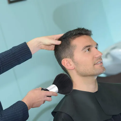 Miniatura 6 de Patelai 3 piezas de cepillo de peluquero para cortar y limpiar el cabello, plumero de cuello grande con mango de plástico para barrer el cabello