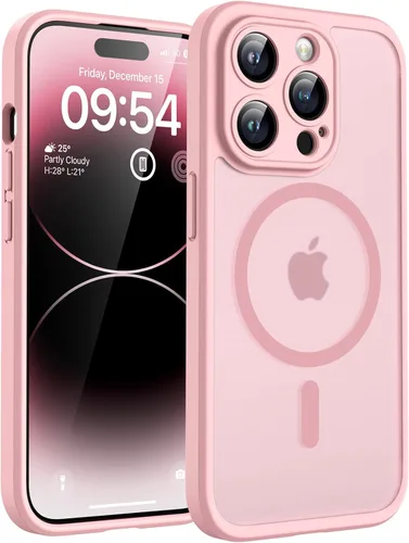Miniatura 203 de TOCOL Funda magnética 3 en 1 para iPhone 14 Pro, mejorada [protección completa de cámara] con 2 protectores de pantalla, funda de grado militar Azul