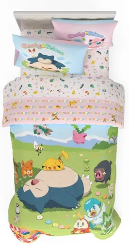 Miniatura 30 de Franco Ropa de cama súper suave para niños, juego de edredón y sábanas, 5 piezas, tamaño completo, Batman