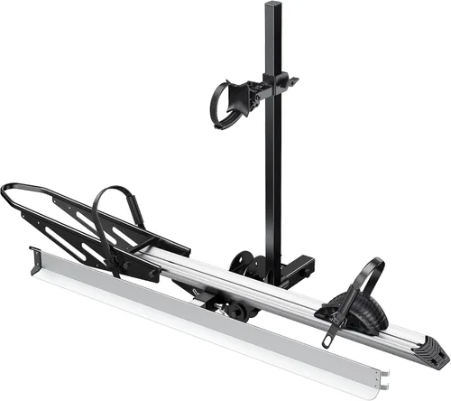 Miniatura 16 de Young 100 libras. Estante de aluminio para bicicletas y bicicletas eléctricas, se adapta a automóviles, SUV, furgonetas, caravanas y remolques
