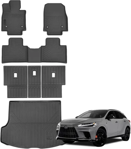 Miniatura 18 de Alfombrillas de piso para Lexus RX 2010-2015 mejoradas para todo tipo de clima, revestimientos de suelo TPE aptos para Lexus RX350/RX450h 1ª y 2ª