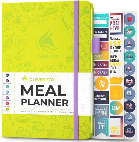 Miniatura 18 de Clever Fox Agenda semanal de comidas, diario de preparación de comidas semanal y diario con listas de compras y comestibles para planificación