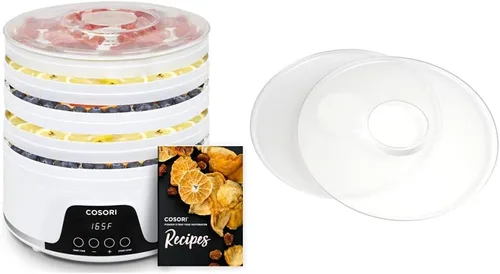 COSORI Deshidratador de alimentos Estilo pionero CFD-N051-W y hojas de rollo de frutas de la máquina del deshidratador de alimentos CFD-FR051-WUS