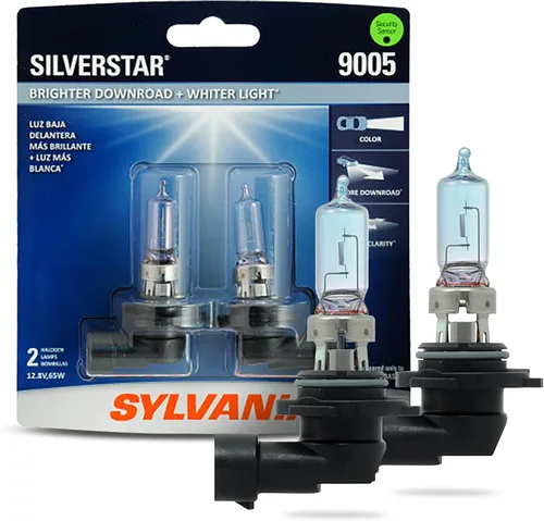 Miniatura 11 de Foco halógeno faro de alto rendimiento Sylvania 9003 (también encaja en H4) SilverStar (paquete de 2), H1