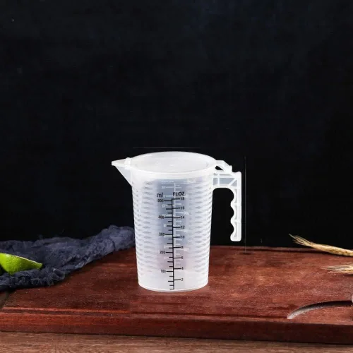 Miniatura 9 de Vasos medidores de plástico con asa, taza medidora de líquido transparente, jarra de vertido para harina y aceite en polvo, hornear, líquido, uso