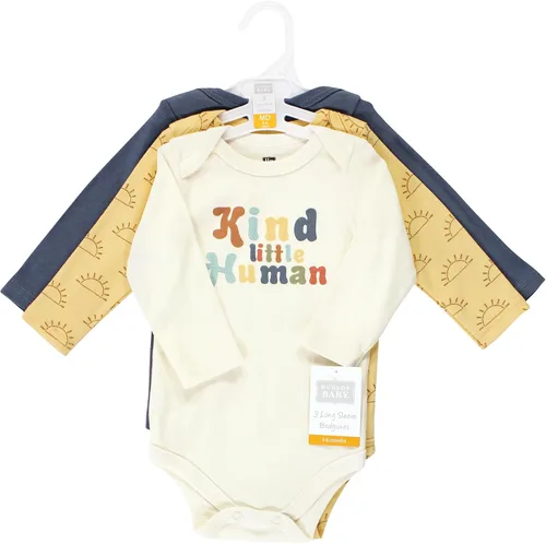 Miniatura 62 de Hudson Baby Body unisex de algodón de manga larga para bebé, leopardo rosa rojo