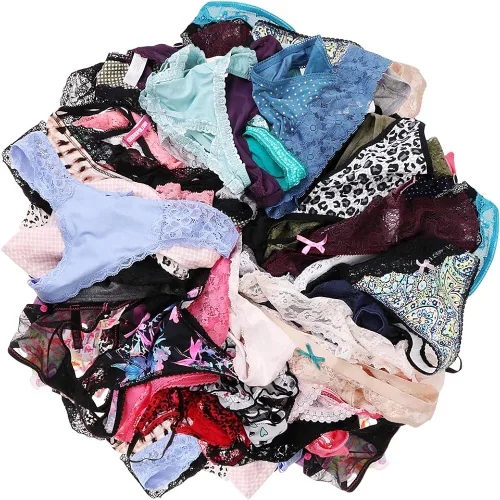 Miniatura 6 de UWOCEKA Tangas sexys para mujer ropa interior sexy con espalda en T paquete de 20 unidades de tanga con cuerdas G