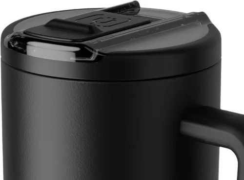 Miniatura 31 de BrüMate Era Flip - Vaso de 30 onzas con tapa con pajilla cubierta 100 % a prueba de fugas, popote higiénico cubierto, botella de agua de acero