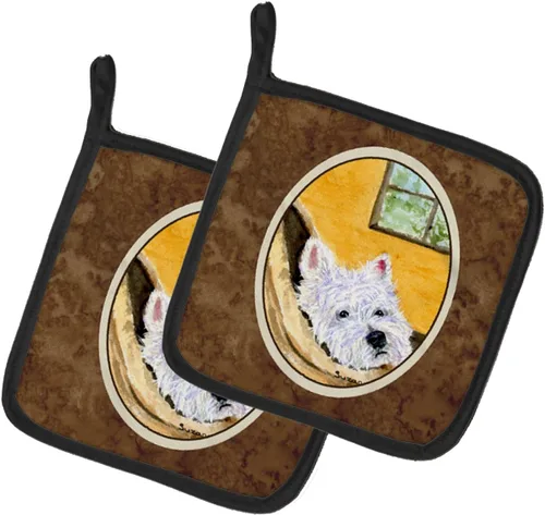 Miniatura 21 de Caroline's Treasures SS8617PTHD - Juego de soportes para ollas de cocina resistentes al calor, almohadillas calientes para horno para cocinar, Husky
