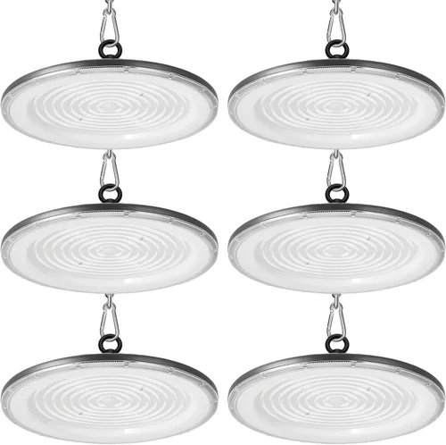 Miniatura 12 de loyal Luz LED de alta bahía, 500 W UFO High Bay Led Shop Lights 6000K 50000LM para almacén, taller, fábrica, gimnasio, garaje, granero, 2024, nuevo