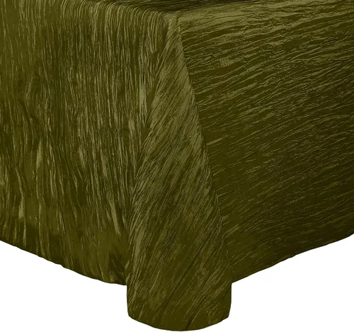 Miniatura 20 de Ultimate Textile Delano Crinkle - Mantel ovalado de tafetán (50 x 90 pulgadas), color negro