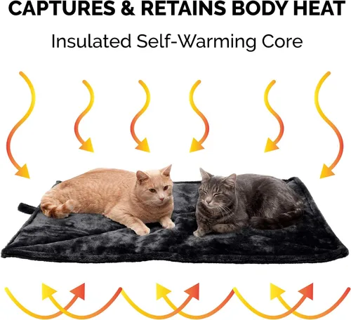 Miniatura 4 de Furhaven ThermaNAP Cama Autocalentable para Gatos de Interior y Perros Grandes/Medianos, Lavable y Refleja el Calor Corporal - Tapete de Cama