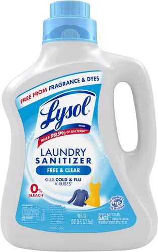 Miniatura 11 de Lysol Aditivo Sanitizante para Lavandería, Free & Clear, Libre de Fragancias y Colorantes, Sanitizante para Lavandería 0% Blanqueador, Eliminador