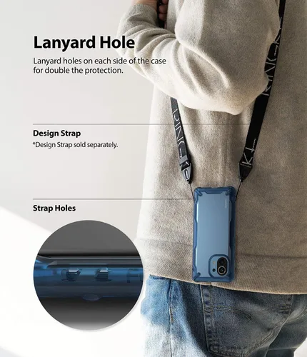 Miniatura 7 de Ringke Fusion-X - Funda compatible con Xiaomi Mi 11, diseño de protección de bordes resistente a los arañazos, color azul espacial Azul (Space Blue)