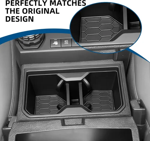 Miniatura 6 de Soporte para tazas compatible con Toyota Tacoma 2024-2025 2026, almacenamiento de portavasos para accesorios Tacoma, material de silicona, soporte