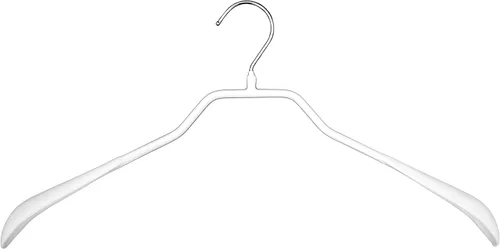 Miniatura 23 de Mawa by Reston Lloyd BodyForm Series - Percha antideslizante que ahorra espacio para chaquetas, trajes y abrigos, 16-1/2 pulgadas, estilo 42/L, Plata