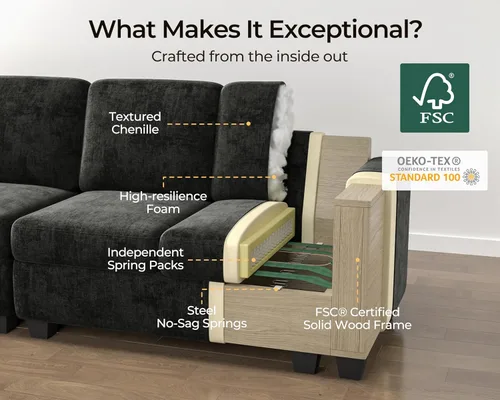 Miniatura 6 de Sofá reclinable eléctrico de 102.8 pulgadas con reposacabezas, sofá reclinable modular Cloud de gran tamaño con mesa, cajón de almacenamiento, Blanco
