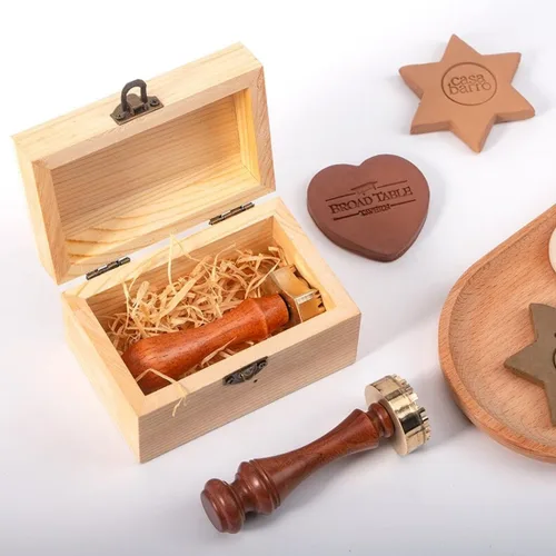 Miniatura 6 de Sello de cerámica personalizado, sello de latón de 0.472 in de grosor, sello para arcilla, regalos para cerámica, sello de arcilla, sello