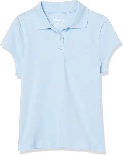 The Children's Place - Camisetas tipo polos de piqué de manga corta para niña, paquete múltiple