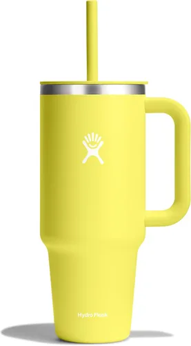 Miniatura 29 de Hydro Flask Vaso de Viaje con Asa, Tapa y Pajita - Acero Inoxidable Aislado en 24 Oz Aloe