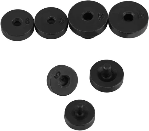 Miniatura 8 de Kit de herramientas de abocinación 9 piezas, kit de herramientas de abocinación de tubos, kit de reparación de tubos, incluye troqueles de separador