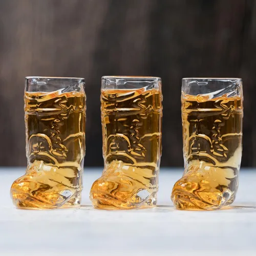 Miniatura 4 de Juego de vasos de chupito de botas de vaquero – Real (no plástico), decoraciones de despedida de soltera, fiesta temática del oeste y vaquero