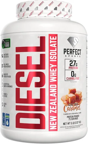 Miniatura 29 de PERFECT SPORTS Diesel 100% aislado de proteína de suero de Nueva Zelanda Endulzado con stevia, sin ingredientes artificiales, apto para dieta Keto
