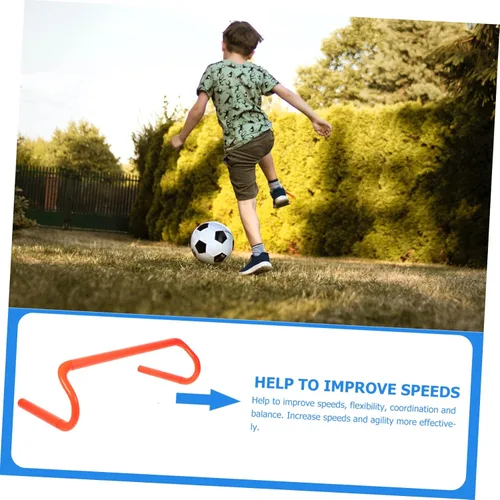 Miniatura 9 de INOOMP Entrenamiento de agilidad obstáculos para niños y niñas, equipo portátil para fútbol, fútbol y desarrollo de flexibilidad