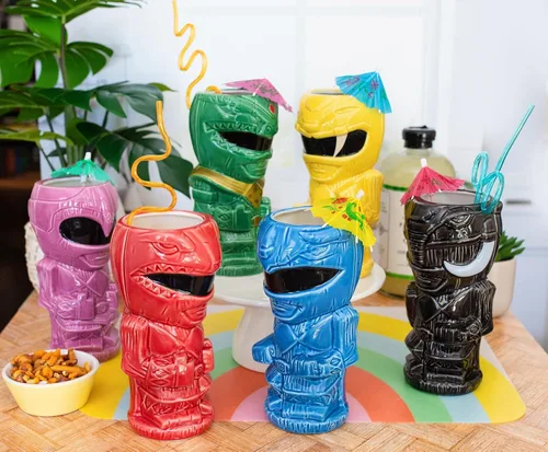 Miniatura 5 de Geeki Tikis Power Rangers Green Ranger - Taza de cerámica de 16 onzas Vasos de cóctel, taza de cerveza para licor, bebidas, bebidas de pub, vasos