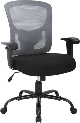Miniatura 11 de Big and Tall Office Desk Chair Heavy Duty Ergonomic Mesh Desk Chair, Swivel Executive Computer Chairs for Home Office, Adjustable Lumbar Support &