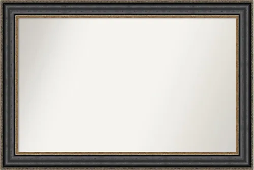 Miniatura 144 de Amanti Art Espejo personalizado, espejo de baño negro puente, espejo de pared o espejo de tocador de baño sobre el fregadero (26 x 26 pulgadas)