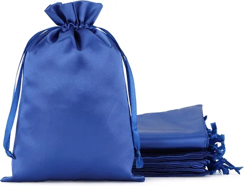 Miniatura 10 de Bolsas de regalo pequeñas de satén negro, 30 unidades de 3 x 4 con cordón, para aula de niños, boda, cumpleaños, graduación, recuerdos de fiesta