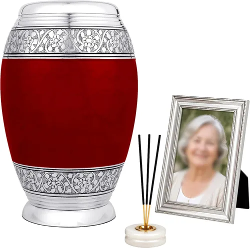 Miniatura 14 de Urnas para cenizas humanas adultas, mujeres y hombres de más de 200 pulgadas cúbicas, urna decorativa de entierro, urnas de cremación funeraria