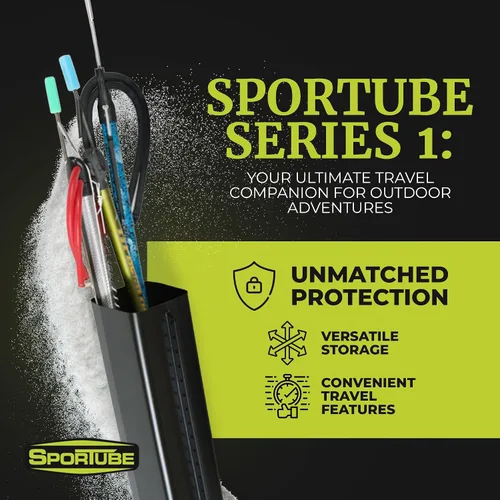 Miniatura 2 de Sportube Estuche de esquí serie 1 – Funda protectora de viaje para un par de esquís alpinos y equipo o dos pares de esquís nórdicos
