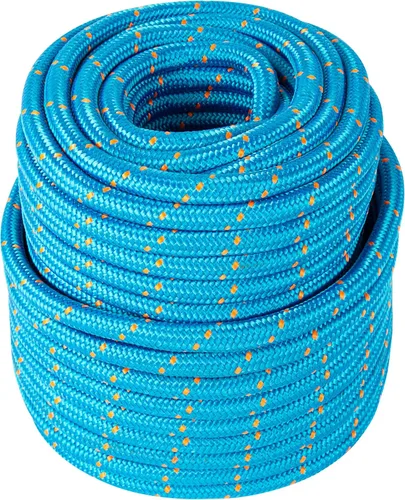 Zeluga 15-135 - Cuerda estática de arbolista doble trenzada – 0.55 pulgadas x 125 pies, resistencia a la rotura de 8400 libras – Cuerda de escalada