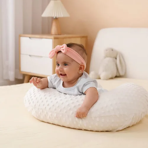 Miniatura 8 de Almohada y posicionador de lactancia, lactancia materna, alimentación con biberón, soporte para sentarse al bebé con funda extraíble ultra suave
