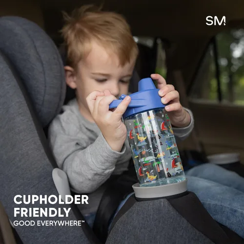 Miniatura 3 de Simple Modern Peppa Pig Botella de Agua Summit de Plástico Tritan para Niños 12 oz Taza Sin BPA con Tapa de Pajita Cubierta a Prueba de Fugas