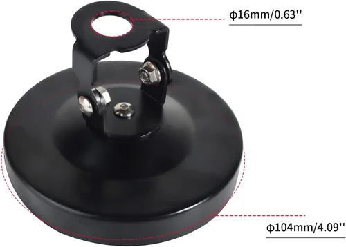 Miniatura 2 de TWAYRDIO Ángulo ajustable 180 ° antena de radio montaje magnético 10CM/4 pulgadas base para coche transceptor móvil