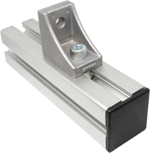 Miniatura 4 de uxcell Tapa de extrusión de aluminio cuadrada de plástico estándar Negro 0.787x0.787 in 20pcs