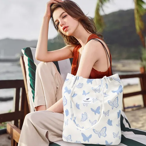 Miniatura 59 de Ayieyill - Bolsa de pana para mujer y niña, con correa de lona para colgar al hombro, bolsa con bolsillo