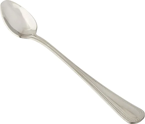 Winco Pearl - Cuchara de té helado de acero inoxidable, extra pesada, 8 pulgadas (paquete de 12)