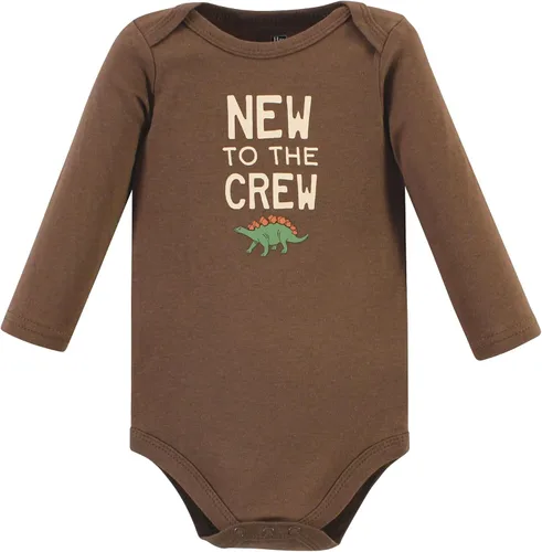 Miniatura 10 de Hudson Baby Body unisex de algodón de manga larga para bebé, leopardo rosa rojo