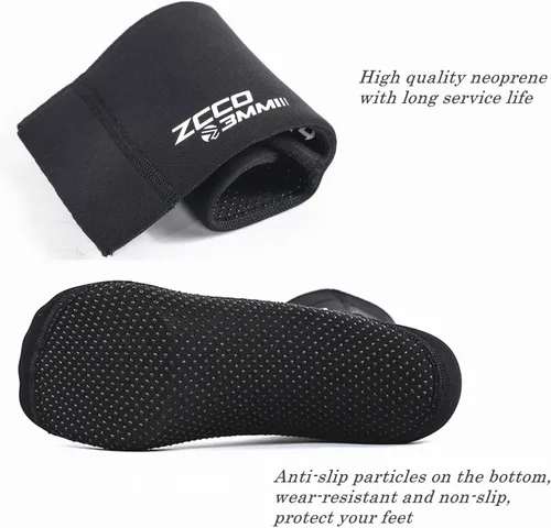 Miniatura 2 de ZCCO Calcetines de buceo de neopreno de 1.5/0.118 in, para hombres, mujeres y jóvenes, calcetines de natación para buceo, esnórquel, deportes