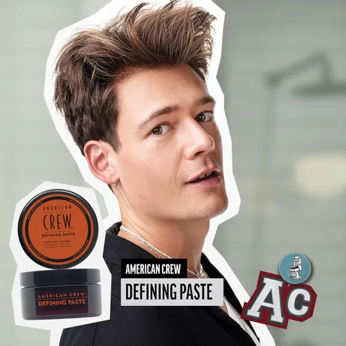 Miniatura 2 de American Crew Pasta para definir el cabello para hombres, gel para el cabello con gel para el cabello de fijación media y bajo brillo, 3 onzas