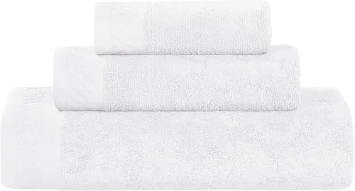 Miniatura 99 de Superior Juego de 6 toallas de 100% algodón egipcio de 500 GSM, 6 piezas, 2 caras, 2 manos, 2 toallas, ideal para baño, cocina o playa, de secado