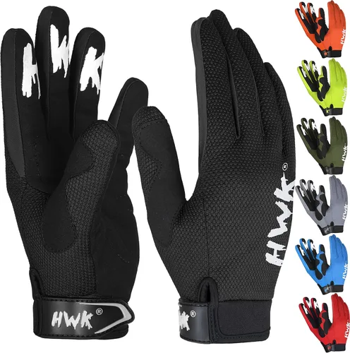 HWK - Guantes de motocicleta para hombres y mujeres, motocross, conducción táctica, ciclismo, carreras de motocicletas, guantes multiusos